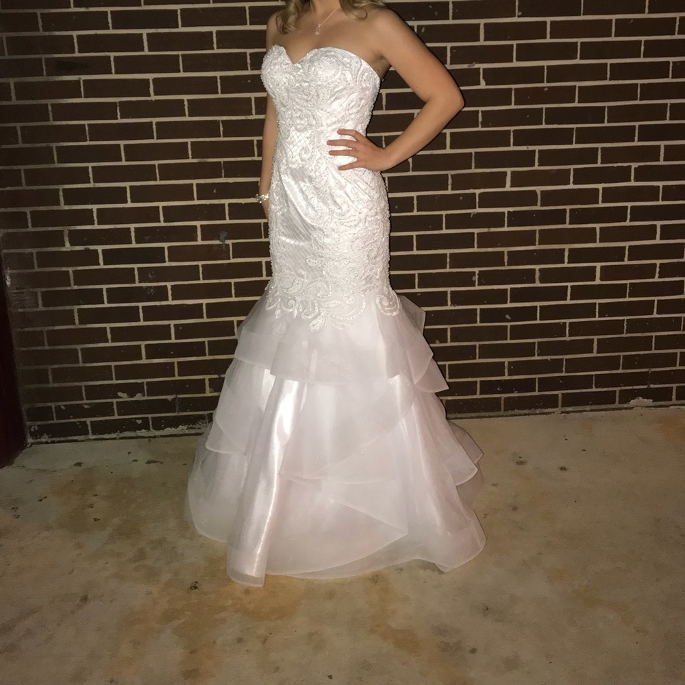 White prom/wedding/pageant dress